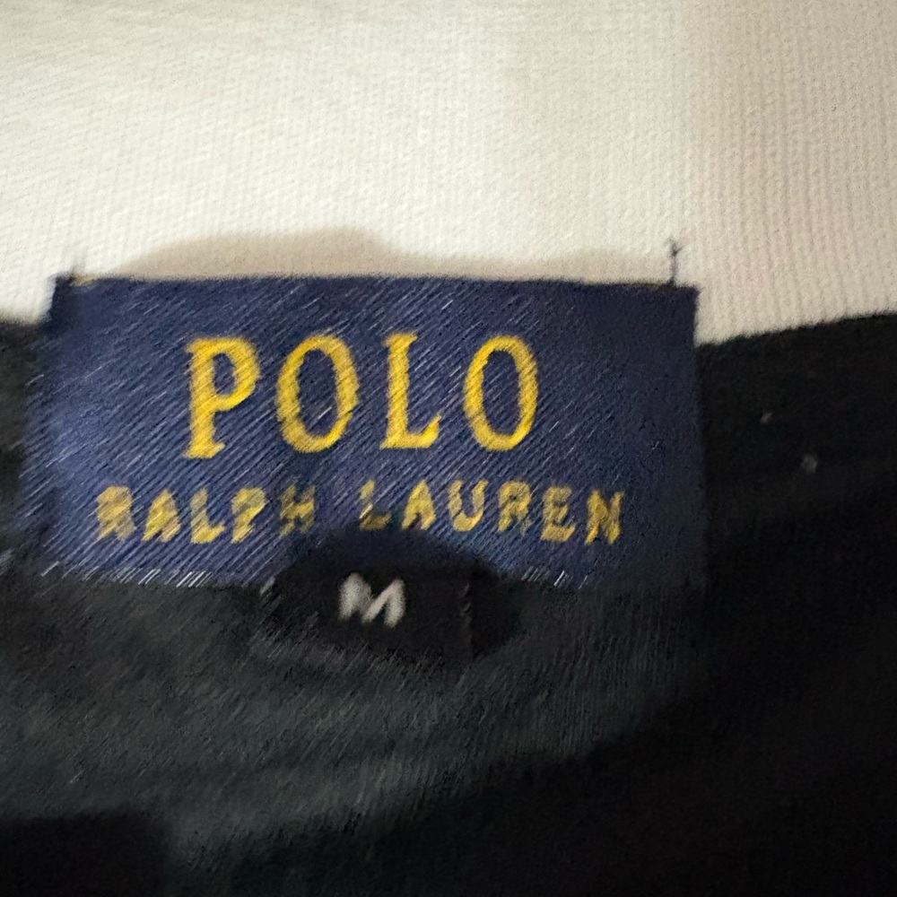 Men’s Polo Ralph Lauren White Polo Shirt & Shorts Set with Black Logos sze med - Picture 6 of 7